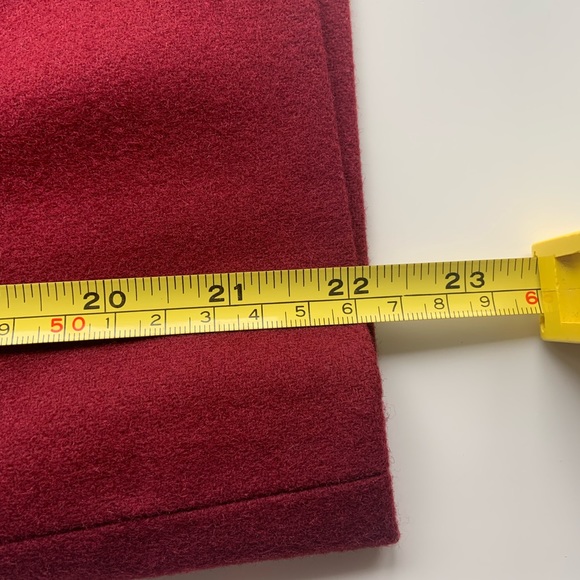 J Crew Factory Red Wool-blend Pencil Skirt - Picture 4 of 6